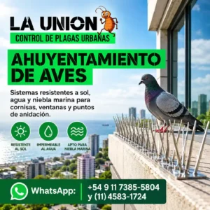 Ahuyentamiento de aves: sistemas resistentes y control seguro