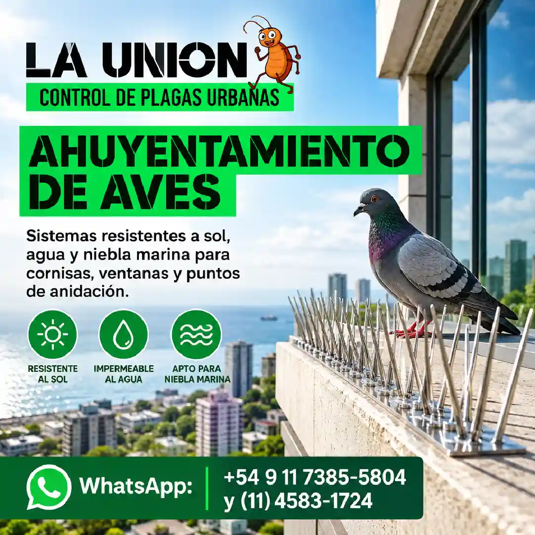 Ahuyentamiento de aves: sistemas resistentes y control seguro